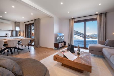 Ski verhuur Appartement 4 kamers 10 personen (ARCELIN 1) - Résidence les Glaciers - Courchevel - Woonkamer