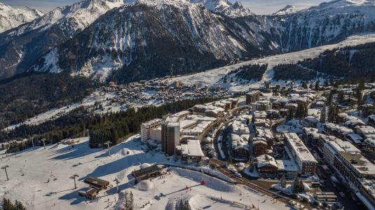 Ski verhuur Résidence les Portes de Courchevel - Courchevel - Buiten winter