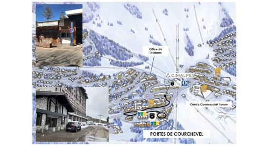 Rent in ski resort Résidence les Portes de Courchevel - Courchevel - Plan