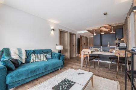 Skiverleih 3-Zimmer-Holzhütte für 4 Personen (204) - Résidence Phoenix - Courchevel - Wohnzimmer