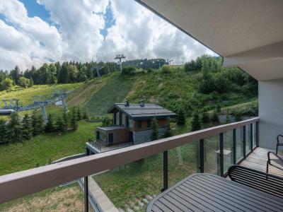 Skiverleih 3-Zimmer-Holzhütte für 4 Personen (404) - Résidence Phoenix - Courchevel - Balkon