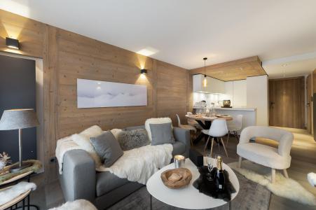 Skiverleih 3-Zimmer-Holzhütte für 4 Personen (603) - Résidence Phoenix - Courchevel - Wohnzimmer