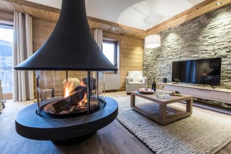 Rent in ski resort 4 room apartment 6 people (B03) - Whistler Lodge - Courchevel - Living room