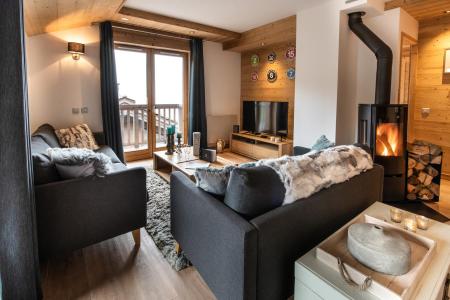 Ski verhuur Appartement 3 kamers 4 personen (B08) - Whistler Lodge - Courchevel - Woonkamer