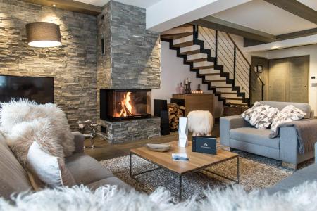 Location au ski Appartement 6 pièces duplex cabine 9-11 personnes (B13) - Whistler Lodge - Courchevel - Séjour