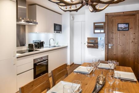 Skiverleih Wohnung 4 Zimmer Kabine 4-6 Personen (B07) - Whistler Lodge - Courchevel - Küche