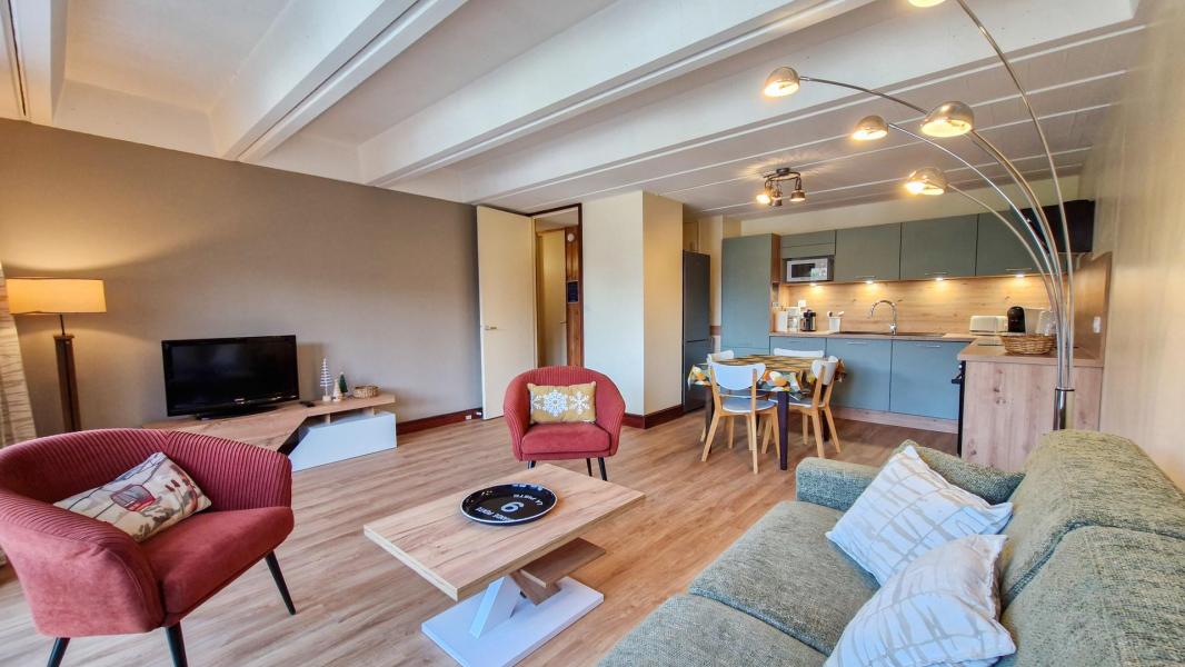 Ski verhuur Appartement 2 kamers 6 personen (2) - La Résidence Bételgeuse - Flaine - Woonkamer