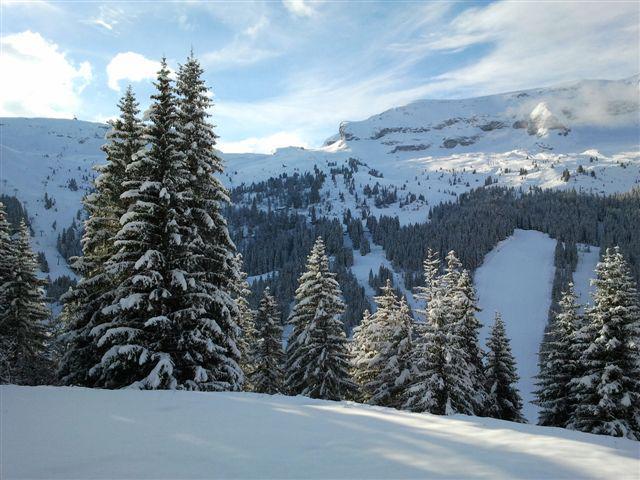 Location au ski Studio cabine 4 personnes (109) - La Résidence Sagittaire - Flaine - Extérieur hiver