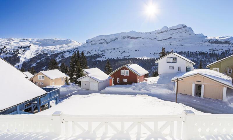 Location au ski Chalet 5 pièces 8 personnes (Prestige 110m²) - Les Chalets de Flaine Hameau - Maeva Home - Flaine - Extérieur hiver