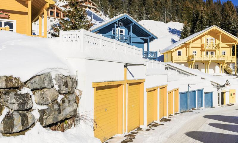 Аренда на лыжном курорте Les Chalets de Flaine Hameau - MH - Flaine - зимой под открытым небом