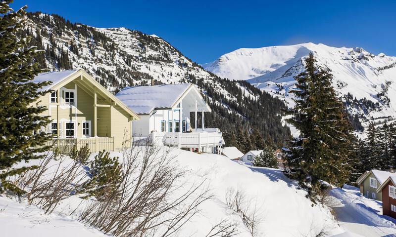 Аренда на лыжном курорте Les Chalets de Flaine Hameau - MH - Flaine - зимой под открытым небом