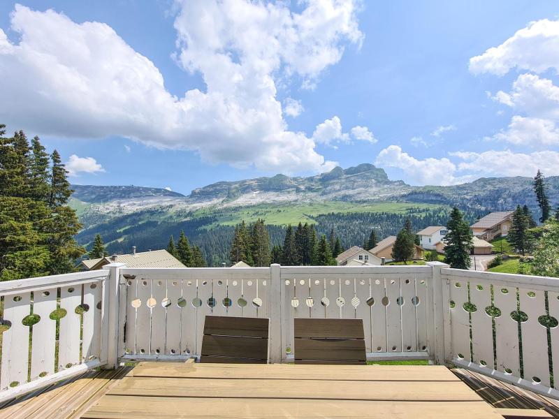 Skiverleih 4 Zimmer Chalet für 8 Personen (24) - Les Chalets du Hameau - Flaine - Terrasse