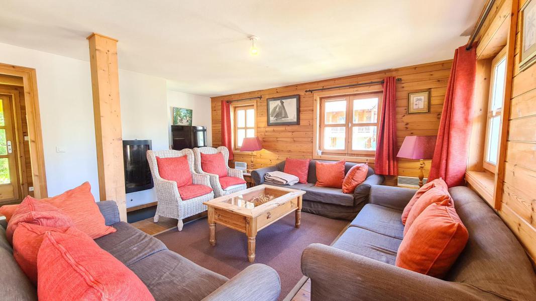 Rent in ski resort 7 room apartment 12 people (66) - Les Chalets du Hameau - Flaine - Living room
