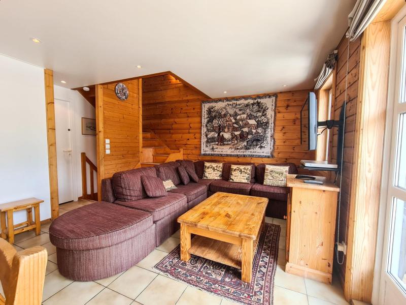 Location au ski Chalet 5 pièces mezzanine 8 personnes (08) - Les Chalets du Hameau - Flaine - Séjour