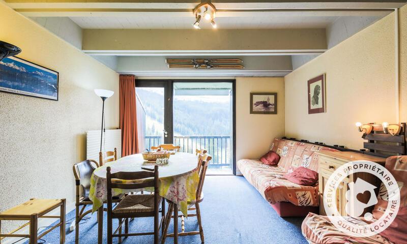 Ski verhuur Appartement 2 kamers 6 personen (Budget 47m²-8) - Résidence Aldébaran - Maeva Home - Flaine - Woonkamer
