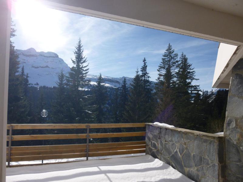 Rent in ski resort Studio cabin 4 people (05) - Résidence Arche - Flaine - Balcony