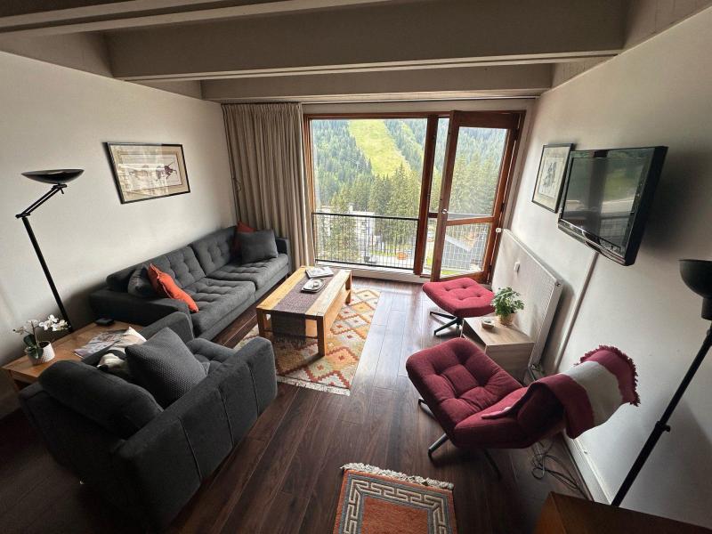 Ski verhuur Appartement 3 kamers 6 personen (J8) - Résidence Cassiopée - Flaine - Woonkamer