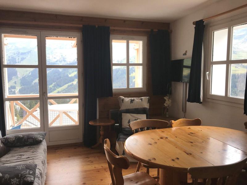 Ski verhuur Appartement 3 kamers 6 personen (6C3) - Résidence Châteaux de Crans - Flaine - Woonkamer