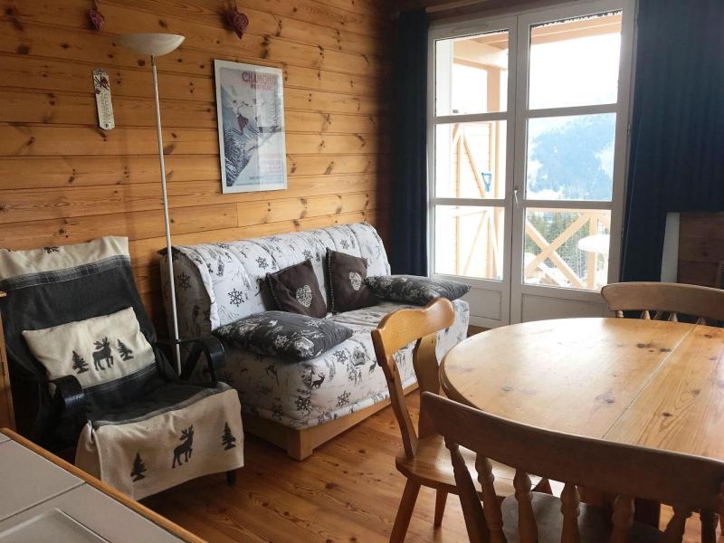 Ski verhuur Appartement 3 kamers 6 personen (6C3) - Résidence Châteaux de Crans - Flaine - Woonkamer