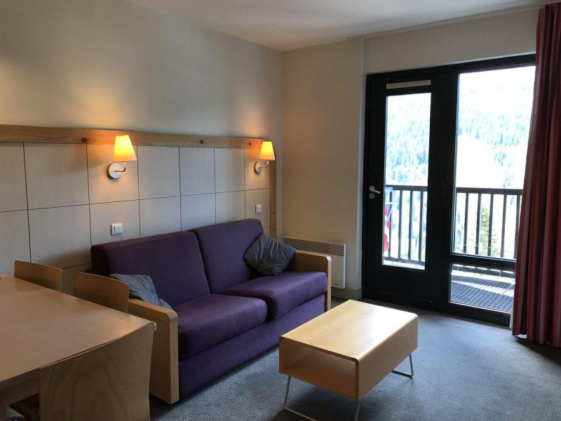 Ski verhuur Appartement 2 kamers 5 personen (220) - Résidence de la Forêt - Flaine - Woonkamer