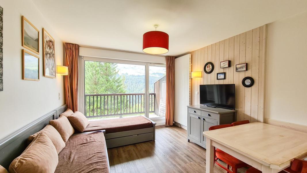 Rent in ski resort 2 room apartment 4 people (06) - Résidence les Pléiades - Flaine - Living room