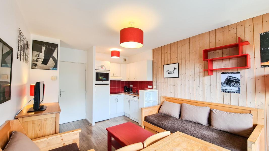 Rent in ski resort 2 room apartment sleeping corner 6 people (42) - Résidence les Pléiades - Flaine - Living room
