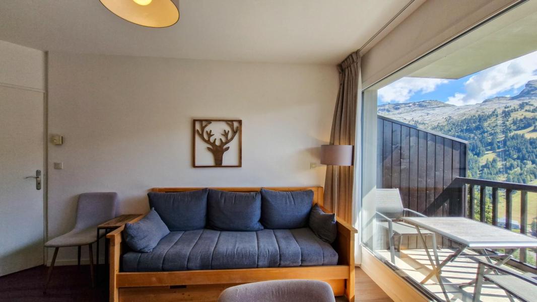 Ski verhuur Appartement 2 kamers 4 personen (46) - Résidence les Pléiades - Flaine - Woonkamer