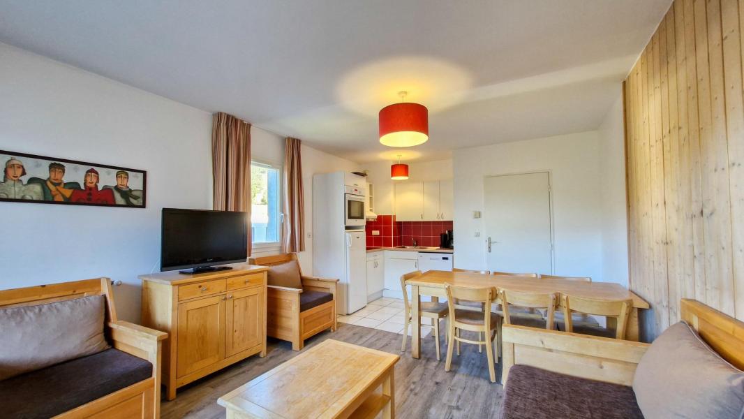 Ski verhuur Appartement 3 kamers 8 personen (41) - Résidence les Pléiades - Flaine - Woonkamer