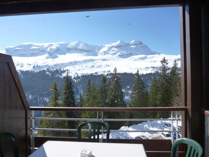 Vakantie in de bergen Appartement 2 kamers 4 personen (128) - Résidence les Terrasses d'Eos - Flaine - Buiten winter