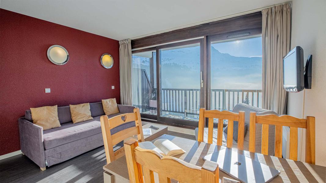 Аренда на лыжном курорте Апартаменты 2 комнат 5 чел. (BBQ) - Résidence les Terrasses de Veret - Flaine - Салон