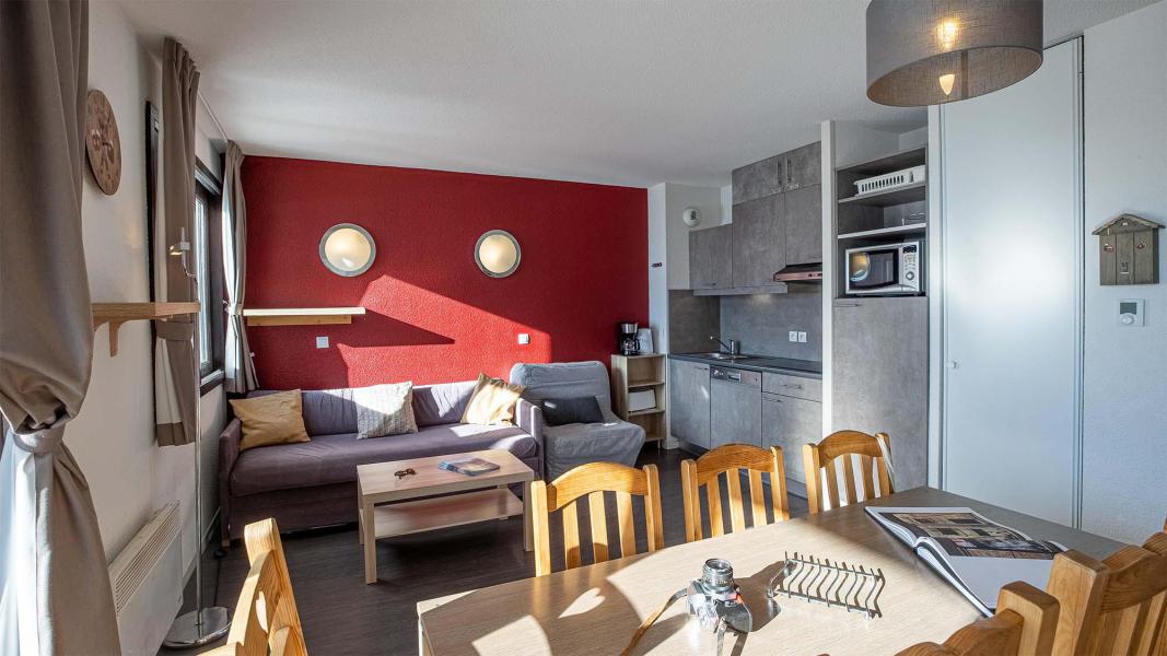 Rent in ski resort 3 room apartment 7 people (BCQ) - Résidence les Terrasses de Veret - Flaine - Living room
