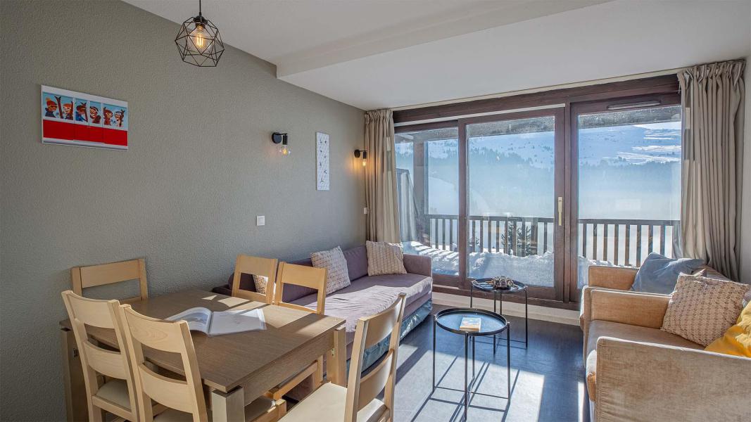 Rent in ski resort 3 room duplex apartment 6 people (BCF) - Résidence les Terrasses de Veret - Flaine - Living room