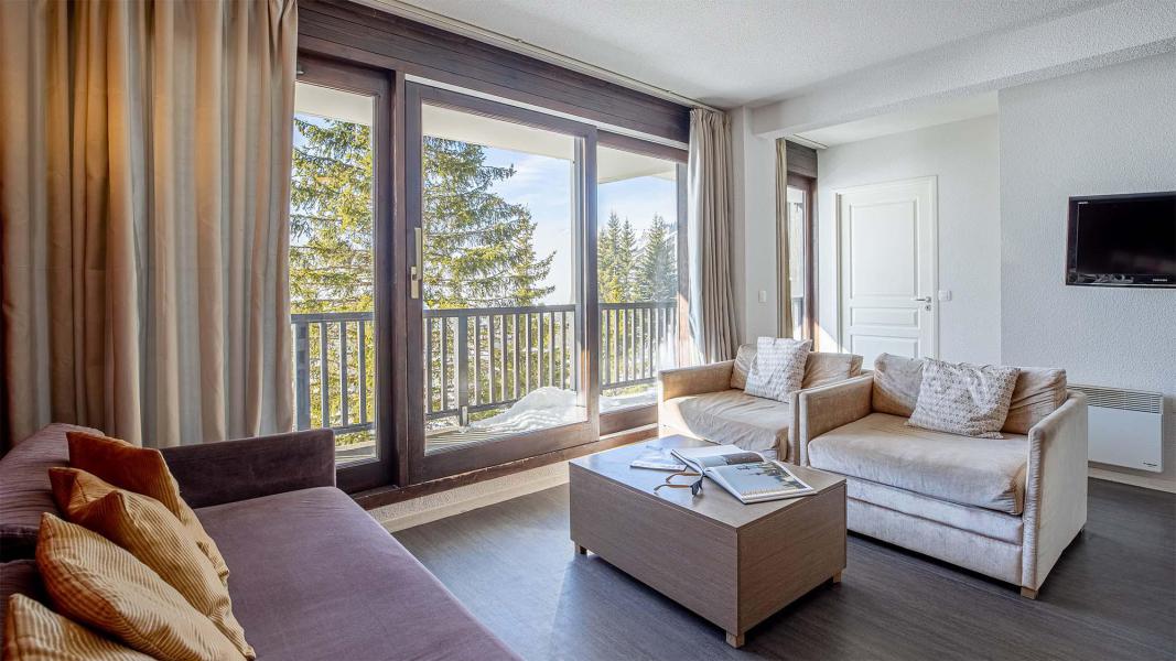 Rent in ski resort 4 room apartment sleeping corner 10 people (BDT) - Résidence les Terrasses de Veret - Flaine - Living room