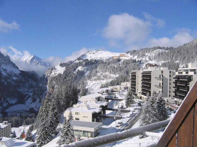 Location au ski Résidence les Terrasses de Veret - Flaine - Extérieur hiver
