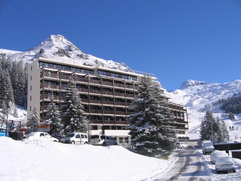 Ski verhuur Résidence les Terrasses de Veret - Flaine - Buiten winter