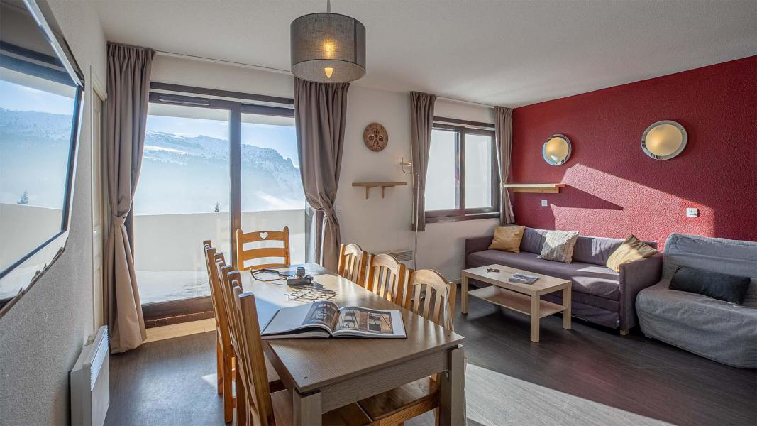 Ski verhuur Appartement 3 kamers 7 personen (BCQ) - Résidence les Terrasses de Veret - Flaine - Woonkamer