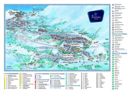 Ski verhuur La Résidence Bételgeuse - Flaine - Kaart