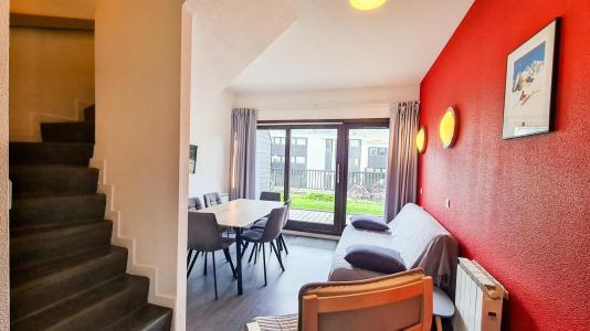 Rent in ski resort 3 room duplex apartment 6 people (115) - La Résidence les Terrasses de Véret - Flaine - Living room