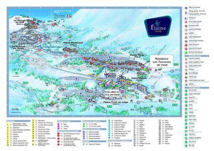 Ski verhuur La Résidence les Terrasses de Véret - Flaine - Kaart