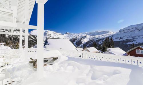 Ski verhuur Chalet 5 kamers 8 personen (Prestige 110m²) - Les Chalets de Flaine Hameau - Maeva Home - Flaine - Buiten winter