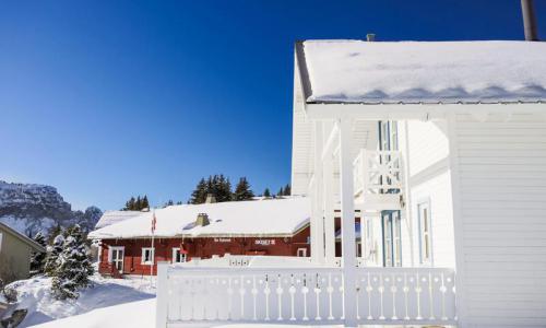 Ski verhuur Chalet 5 kamers 8 personen (Prestige 110m²) - Les Chalets de Flaine Hameau - Maeva Home - Flaine - Buiten winter