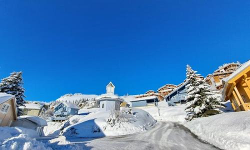 Аренда на лыжном курорте Les Chalets de Flaine Hameau - MH - Flaine - зимой под открытым небом