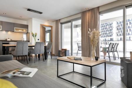 Rent in ski resort 3 room apartment 6 people (confort) - Résidence Alhéna - Flaine - Living room