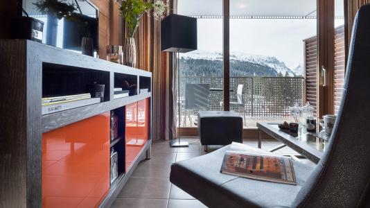 Skiverleih Résidence Boutique Le Centaure - Flaine - Wohnzimmer