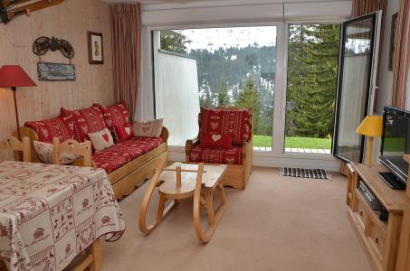 Rent in ski resort 2 room apartment 6 people (01) - Résidence les Pléiades - Flaine - Living area