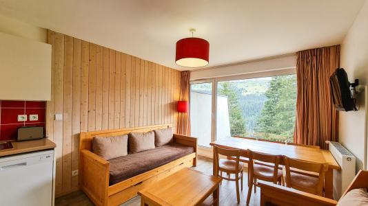Skiverleih 2-Zimmer-Holzhütte für 6 Personen (03) - Résidence les Pléiades - Flaine - Wohnzimmer