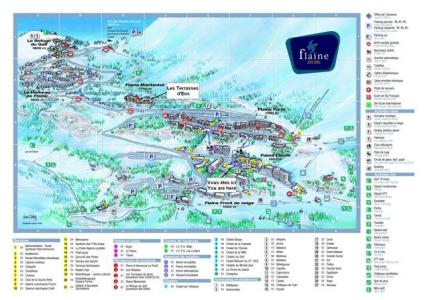 Rent in ski resort Résidence les Terrasses d'Eos - Flaine - Plan