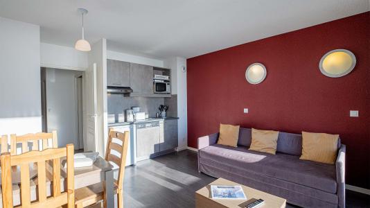 Skiverleih 2-Zimmer-Appartment für 5 Personen (BBQ) - Résidence les Terrasses de Veret - Flaine - Wohnzimmer