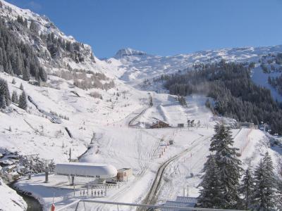Location au ski Résidence les Terrasses de Veret - Flaine - Extérieur hiver