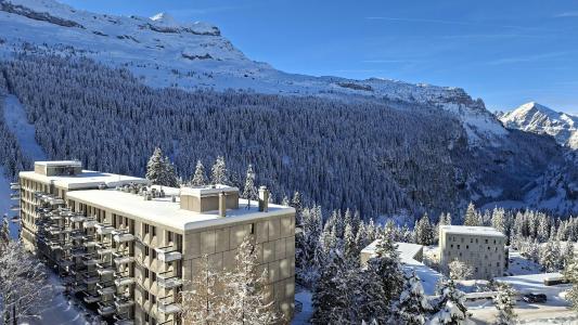 Location au ski Studio 4 personnes (82) - Résidence Véga - Flaine - Extérieur hiver